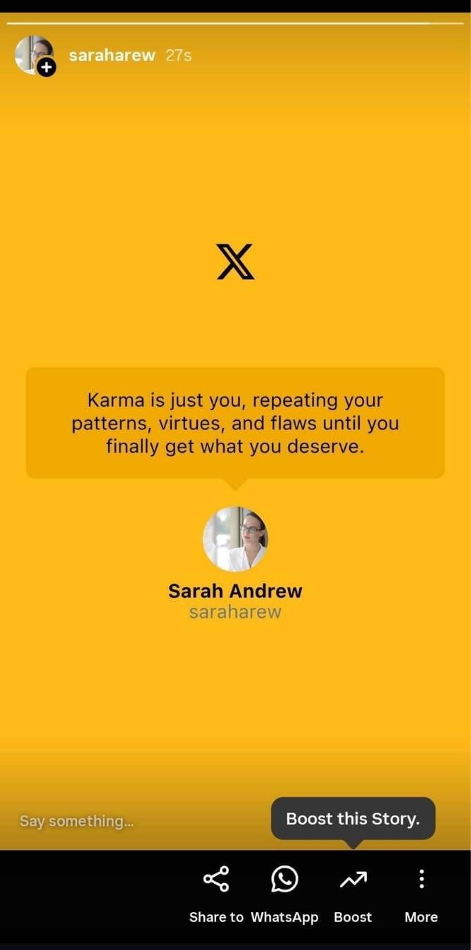 Instagram Story from A Tweet