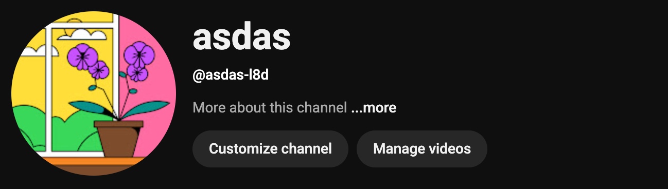 A weak YouTube username example