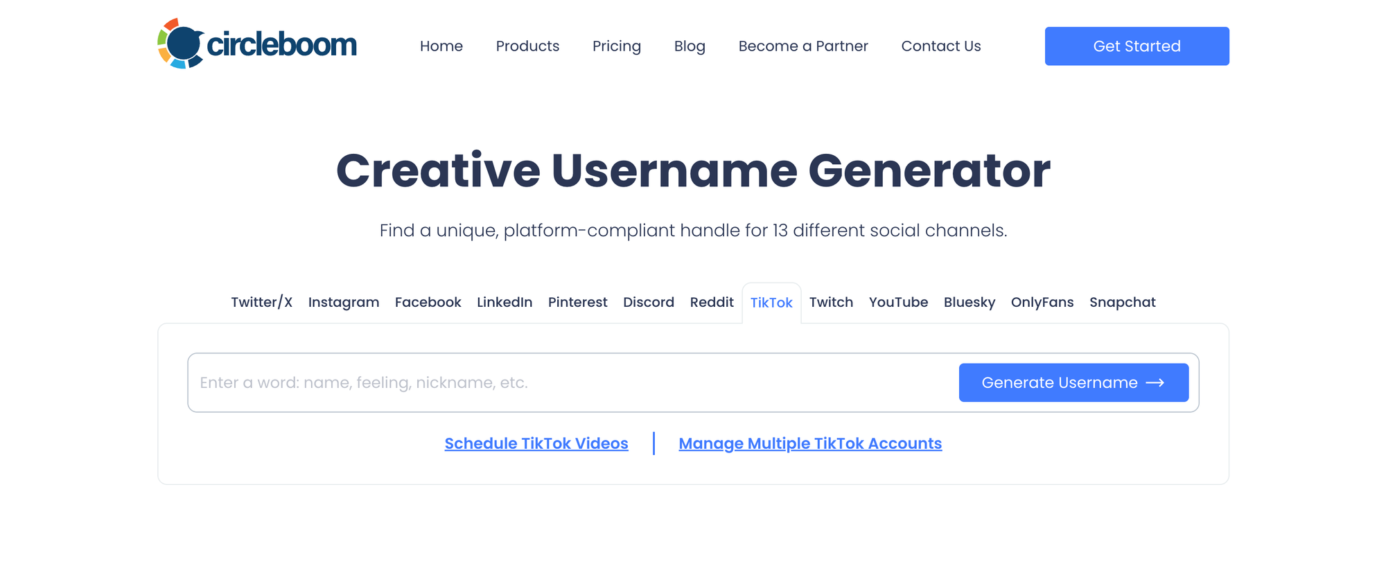 TikTok Username Generator