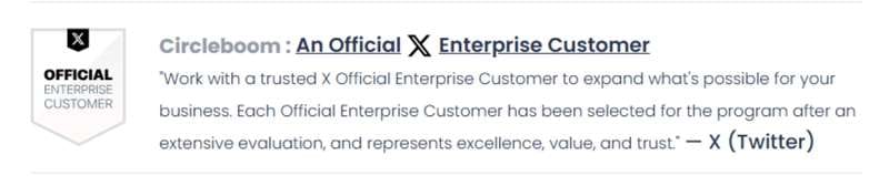 Official X Enterprise Customer
