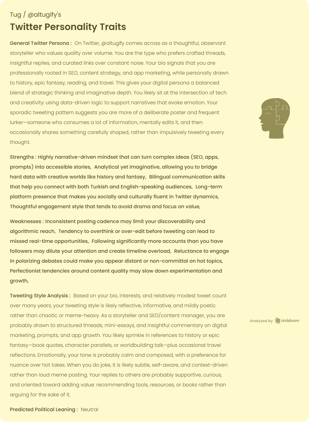 Twitter Personality Traits