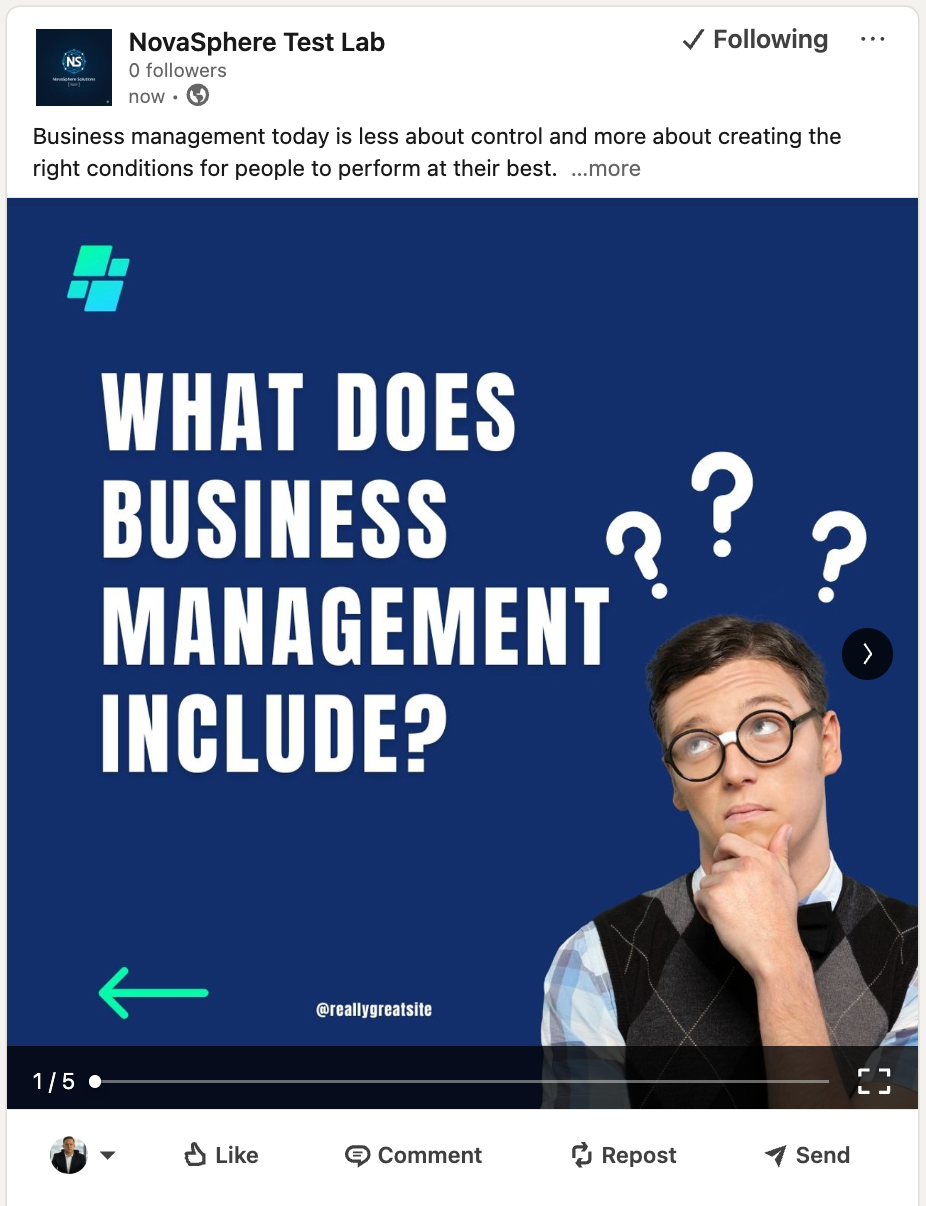 An Carousel Post Example