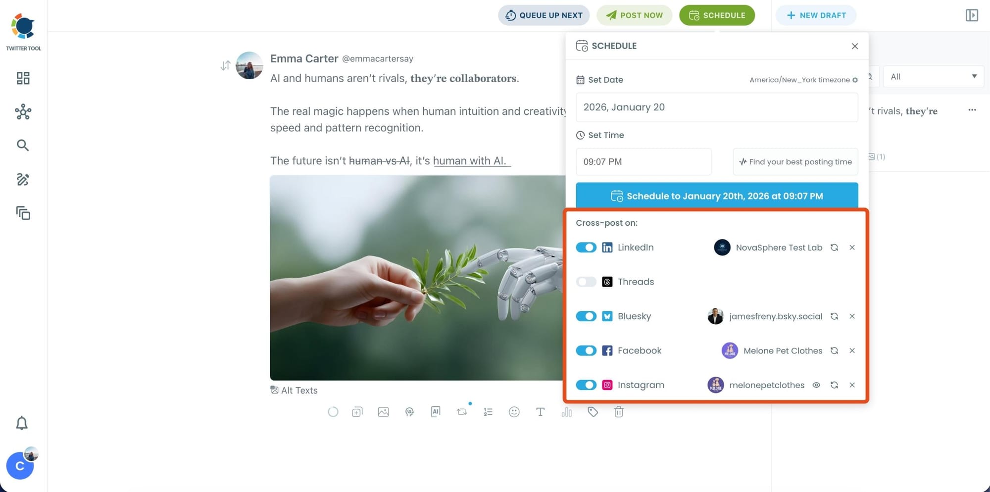 Cross Post From X To Other Platforms