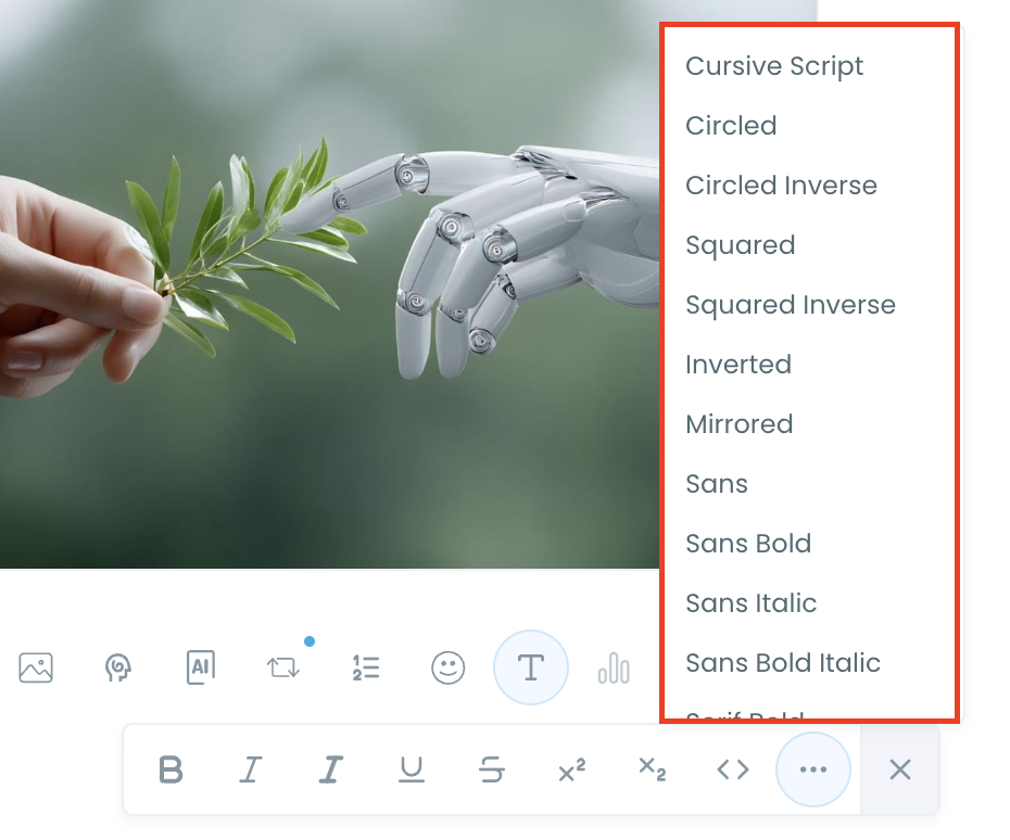 Use different fonts to find the best one