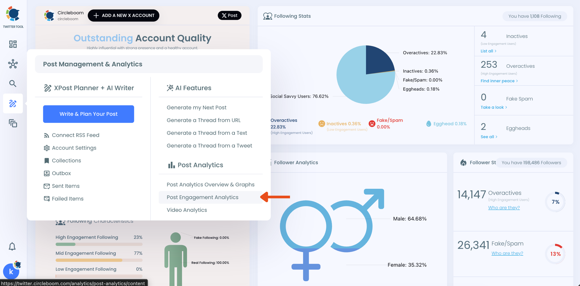 Post Engagement Analytics