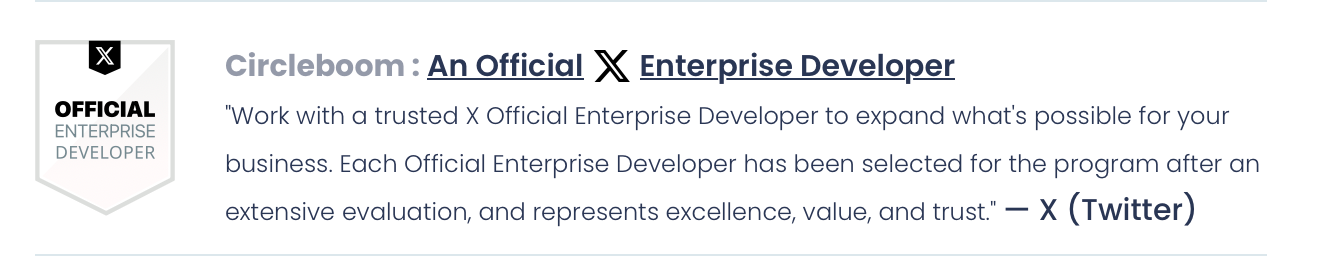 Official X Enterprise Developer