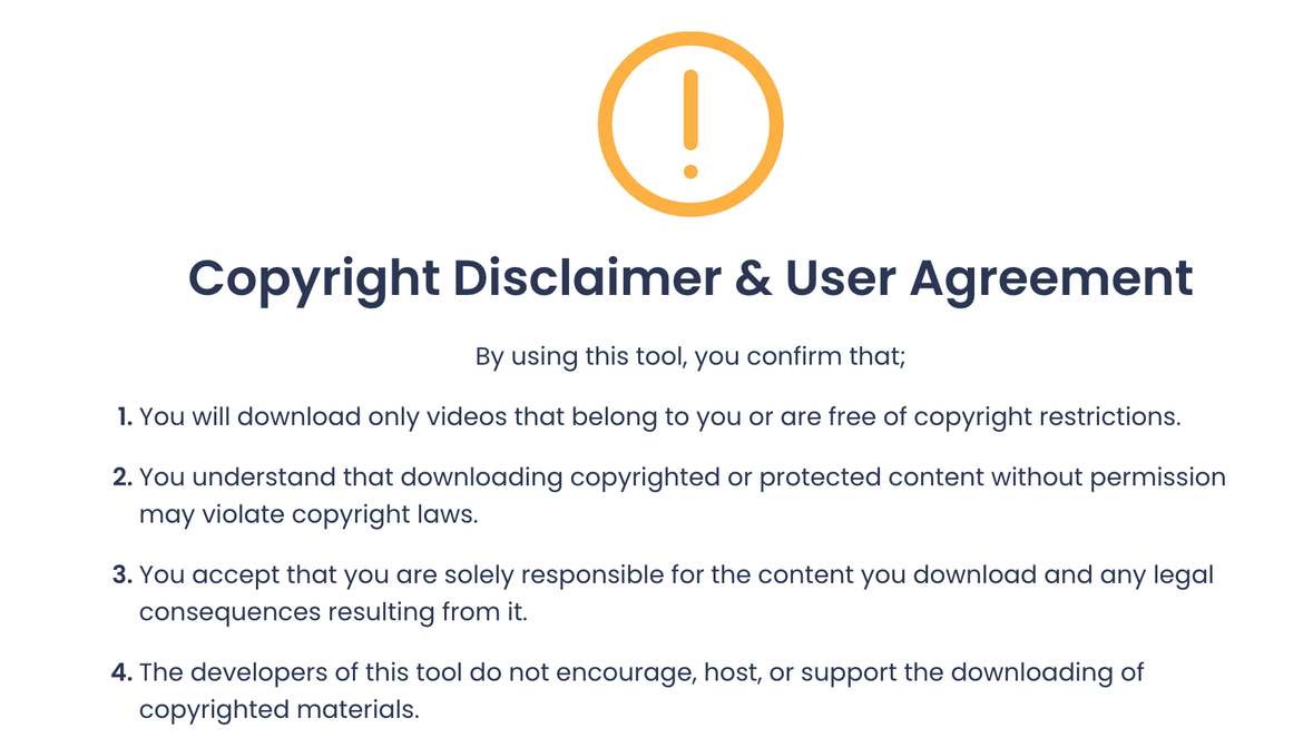 Reminder on Responsible Use