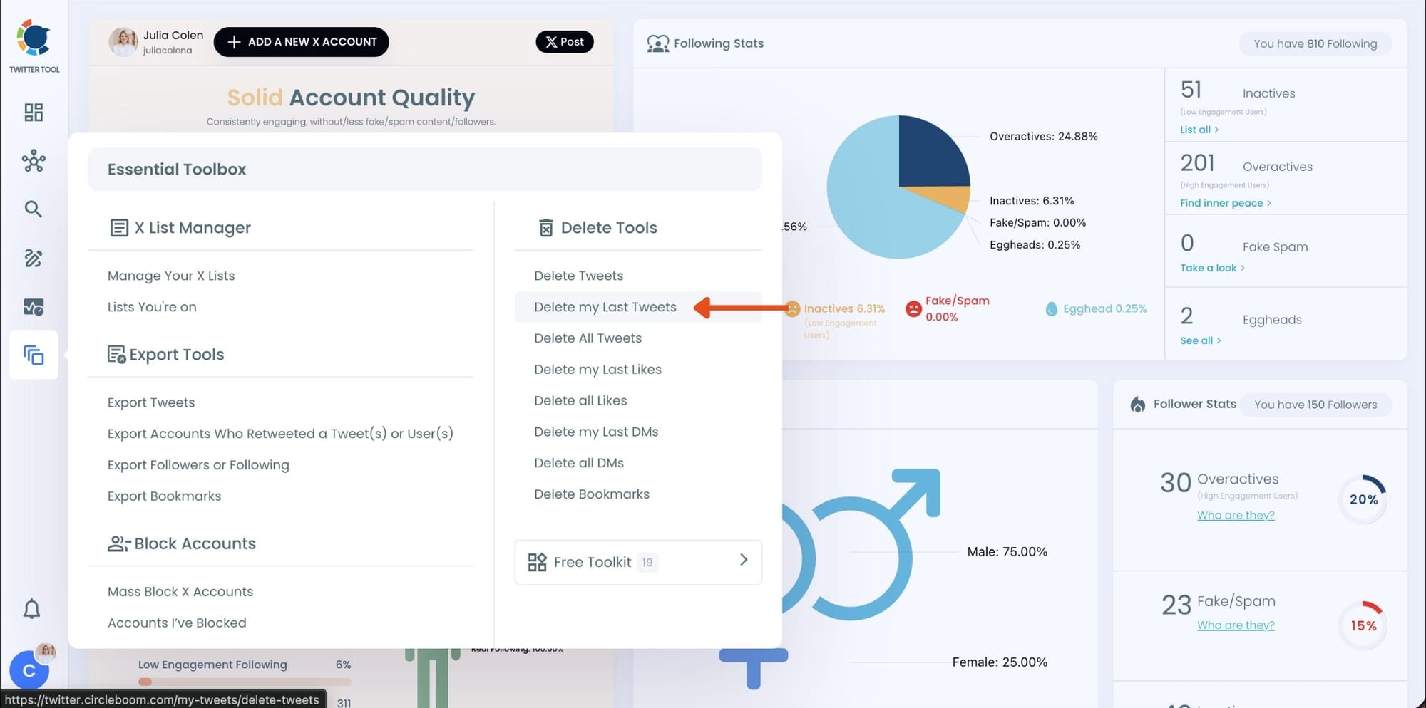 Delete My Last Tweets