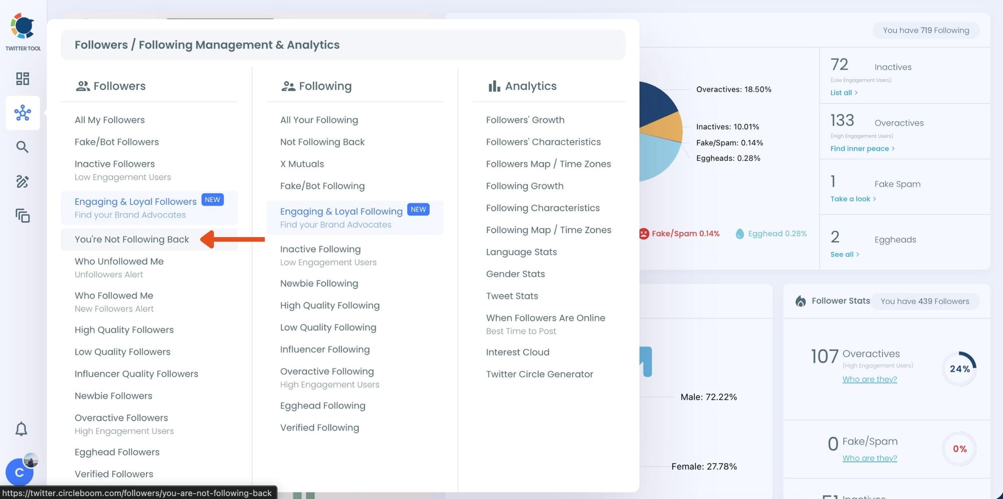 You’re Not Following Back