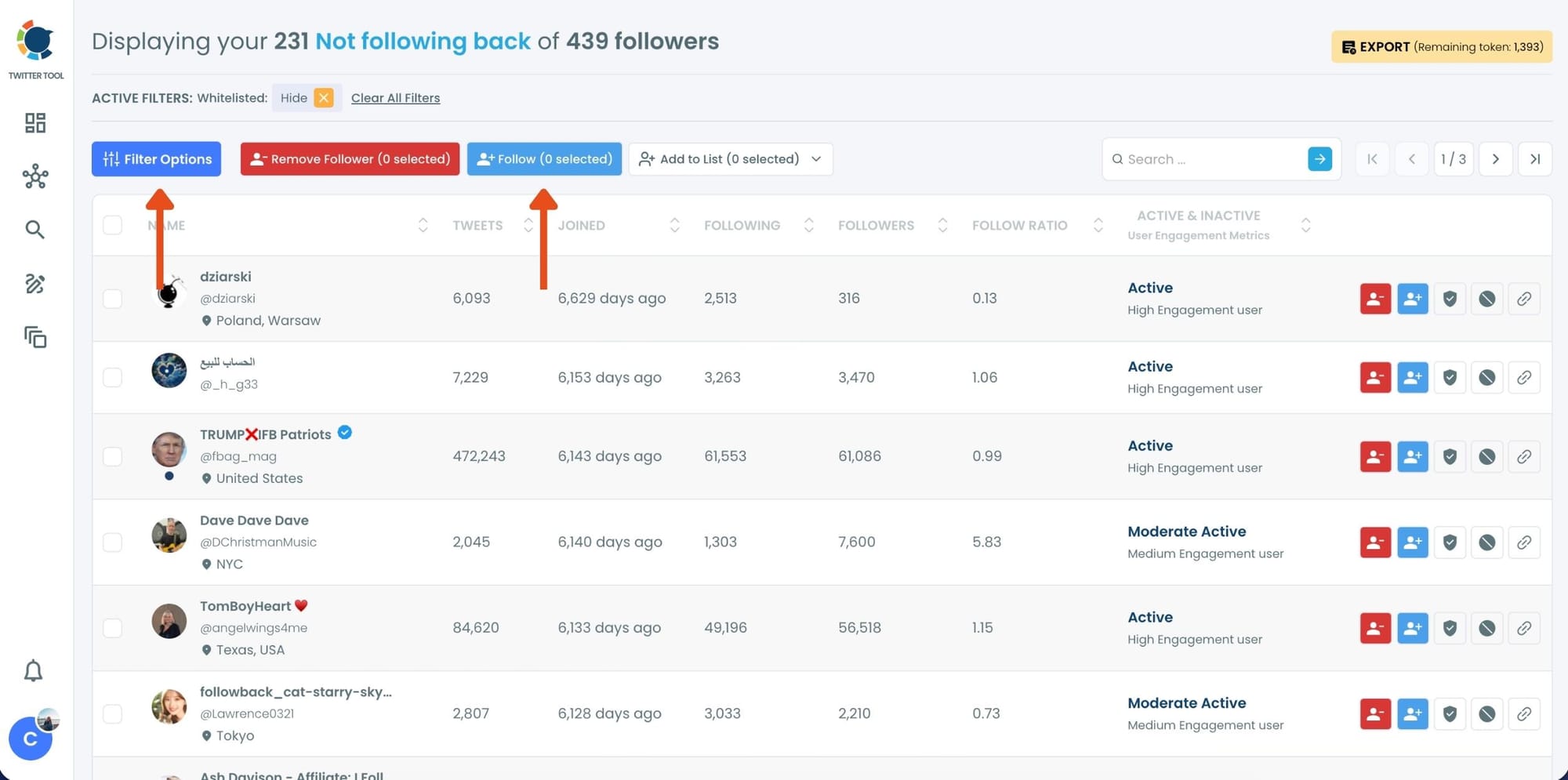 who you’re following back