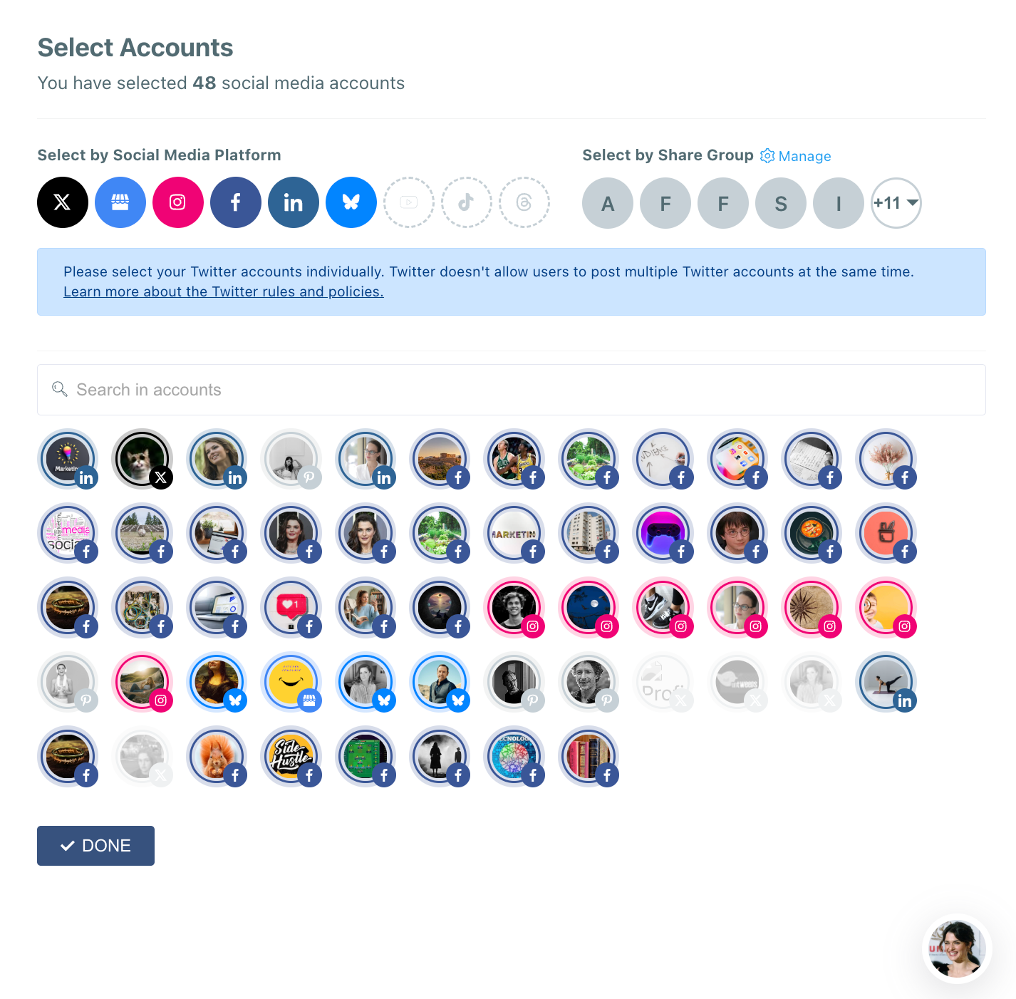 Multiple Accounts