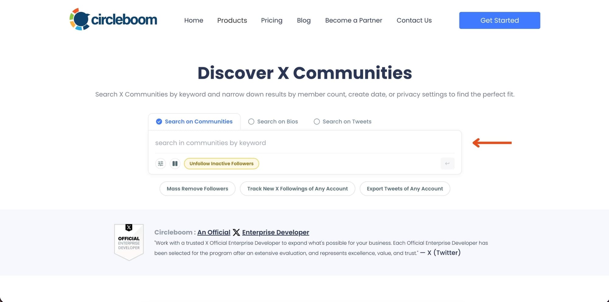 Discover X Communities