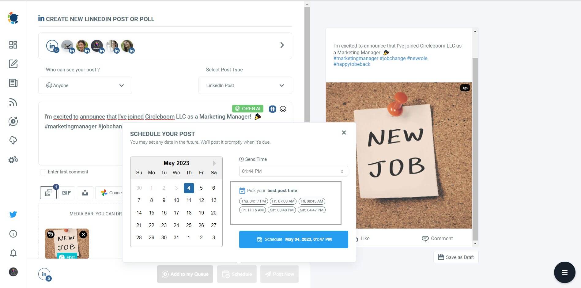 Best time to post on LinkedIn The optimum days and hours!