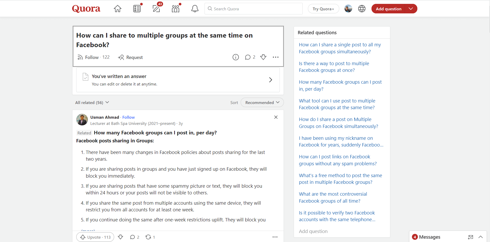 How can I share my post on 100s of Facebook Groups automatically?