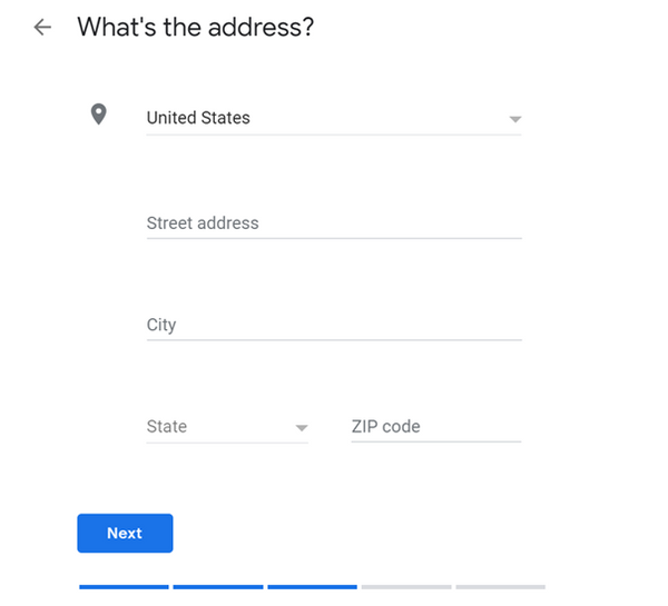Fill all the address lines
