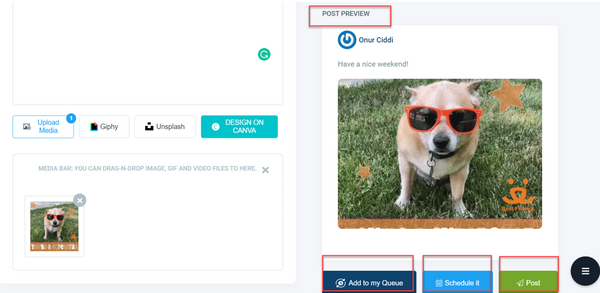 If you are ok with preview, then select publishing options.