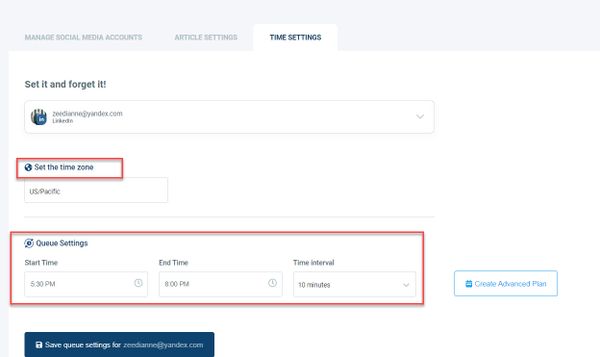 Based on the time zone you live or your audience is active, create your queue plan.
