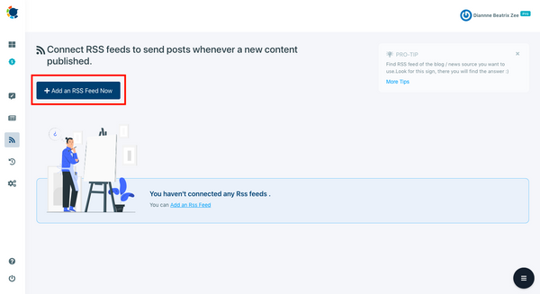 With Circleboom Publish, you can auto post RSS to your social media accounts through a single dashboard.