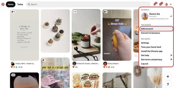 You can click on "add account" to navigate further step.