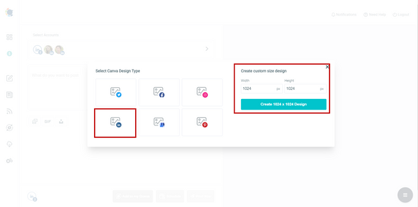 Select ready-made LinkedIn post templates.