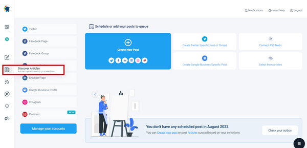 To discover articles, set your interest areas.