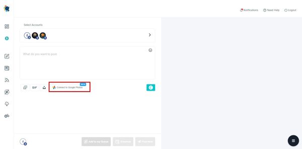 You can connect your Google account to Circleboom.