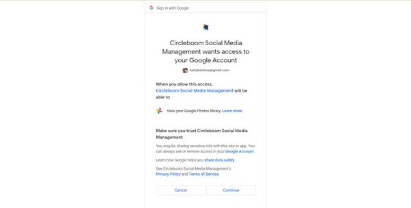 Connect your Google account
