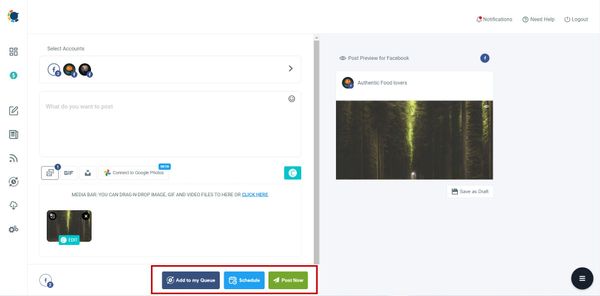 Post, schedule, or automate your social media content on Circleboom.