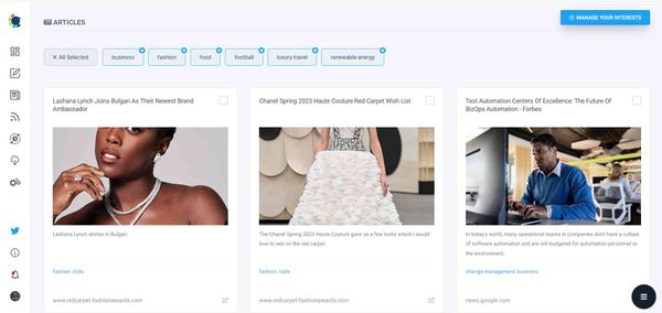 Share related articles with your business.