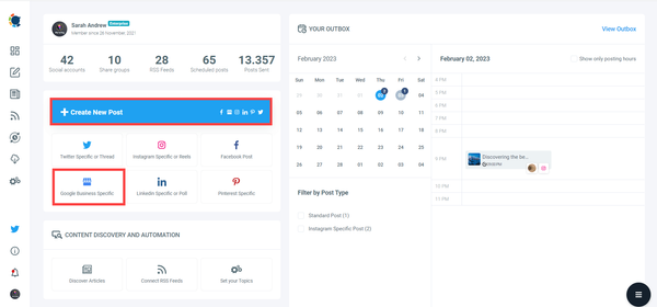 Google My Business post scheduler