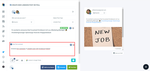 How To Make A LinkedIn Post About A New Job!