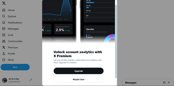 Only X premium subscribers can use Twitter analytics to view tweet analytics