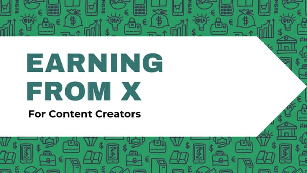 Earning from X : The Advanced 14-Day Playbook for Content Creators